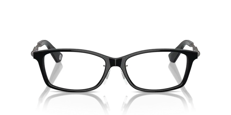 Burberry Uomo BE2414D 3001 Montature da vista Acetato Nero Trasparente Squadrata Normale miniatura 2