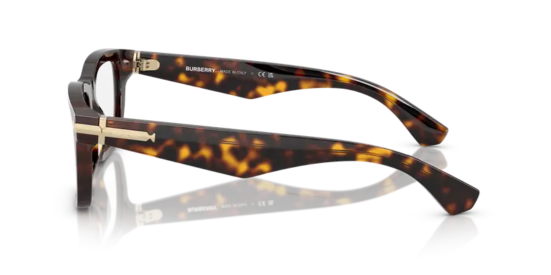 Burberry Uomo BE2419 3002 Montature da vista Acetato Marrone Trasparente Squadrata Normale miniatura 3