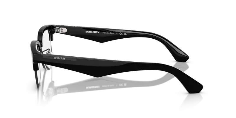 Burberry Uomo BE2424D 3001 Montature da vista Iniettato Nero Trasparente Squadrata Normale miniatura 3