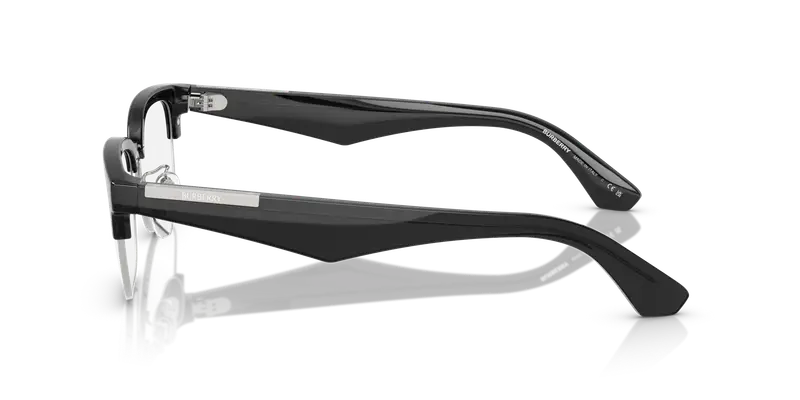 Burberry Uomo BE2424D 4112 Montature da vista Iniettato Argento Trasparente Squadrata Normale miniatura 3