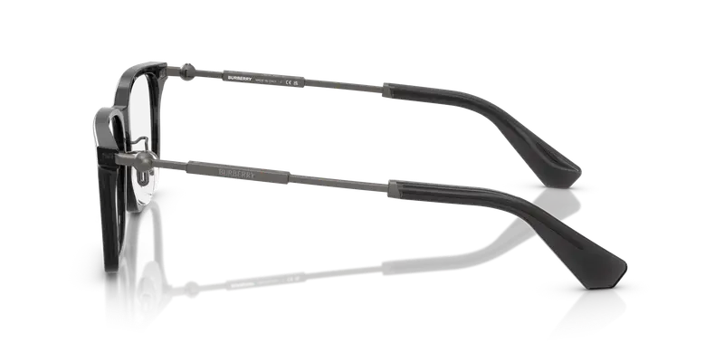 Burberry Uomo BE2426D 4112 Montature da vista Acetato Grigio Trasparente Squadrata Normale miniatura 3