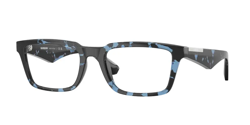 Burberry Uomo BE2428U  4111 Montature da vista Iniettato Blu Trasparente Squadrata Normale