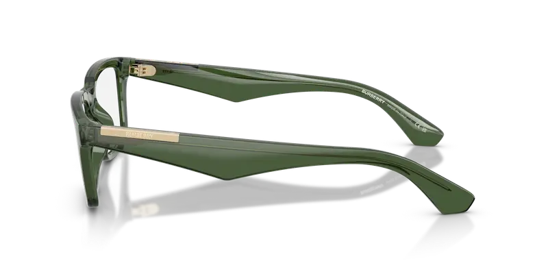 Burberry Uomo BE2428U 4174 Montature da vista Iniettato Verde Trasparente Squadrata Normale miniatura 3