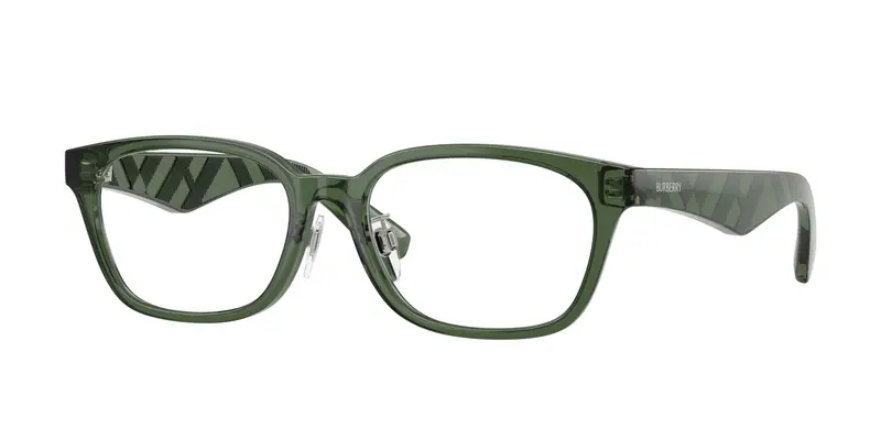 Burberry Uomo BE2436D  4174 Montature da vista Iniettato Verde Trasparente Squadrata Normale