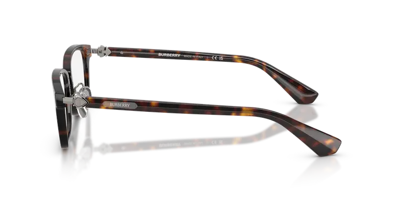 Burberry Uomo BE2437D 3002 Montature da vista Iniettato Marrone Trasparente Squadrata Normale miniatura 3