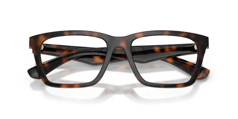 Uomo BE2446U 3002 Montature da vista Iniettato Marrone Trasparente Squadrata Normale miniatura 2