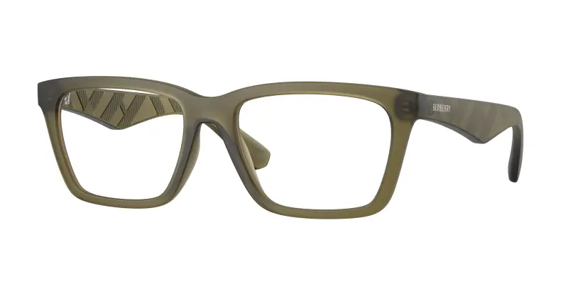 Uomo BE2446U 4212 Montature da vista Iniettato Verde Trasparente Squadrata Normale