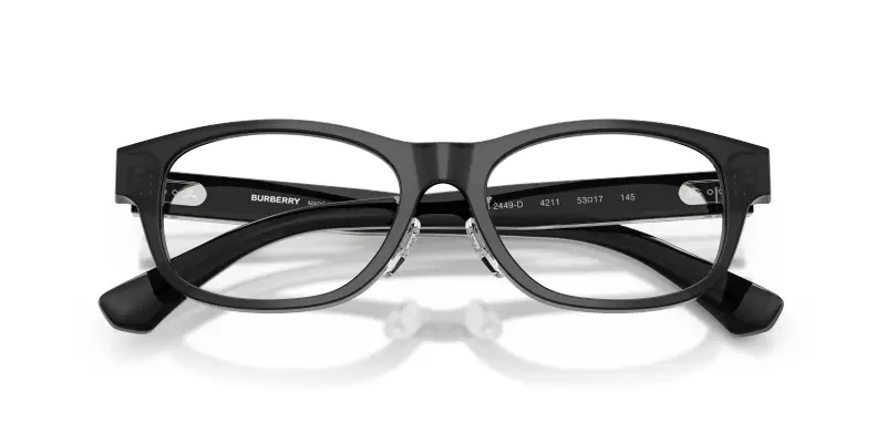 Uomo BE2449D 4211 Montature da vista Acetato Grigio Trasparente Squadrata Normale miniatura 2