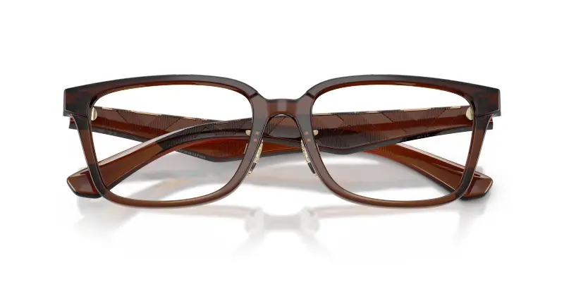 Uomo BE2450D 4116 Montature da vista Iniettato Marrone Trasparente Squadrata Normale miniatura 2