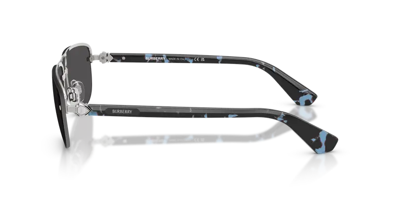 Burberry Occhiali da sole Uomo Argento 846572 miniatura 3