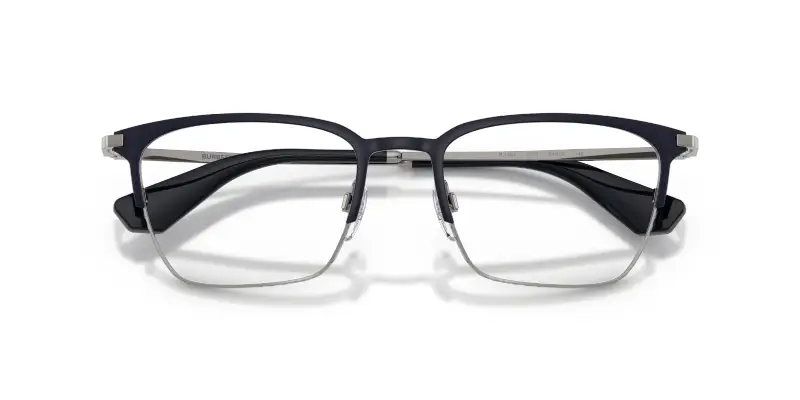 Uomo Burberry BE1401 1003 Montature da vista Metallo Blu Trasparente Squadrata Normale miniatura 2