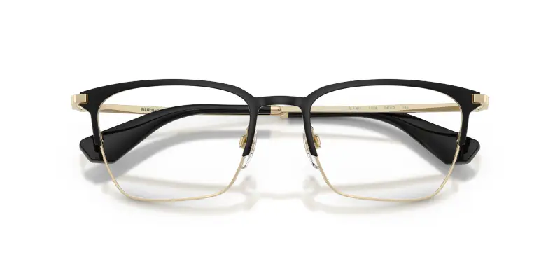 Uomo Burberry BE1401 1109 Montature da vista Metallo Nero Trasparente Squadrata Normale miniatura 2