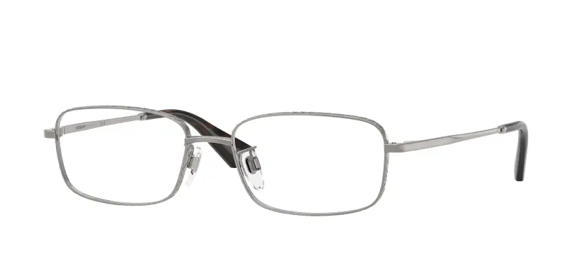 Uomo Burberry BE1402D 1003 Montature da vista Metallo Grigio Trasparente Squadrata Normale