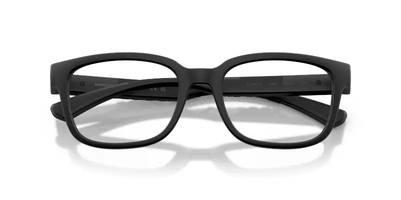 Uomo Burberry BE2451U 3464 Montature da vista Iniettato Nero Trasparente Squadrata Normale miniatura 2