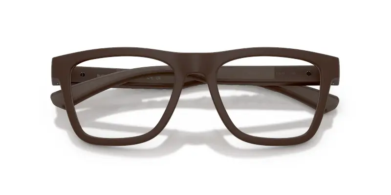 Uomo Burberry BE2452U 4234 Montature da vista Iniettato Marrone Trasparente Squadrata Normale miniatura 2