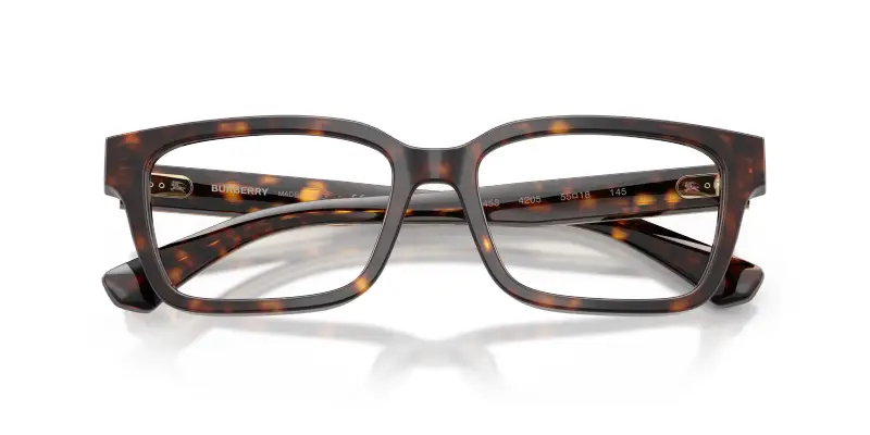 Uomo Burberry BE2453 4205 Montature da vista Acetato Marrone Trasparente Squadrata Normale miniatura 2