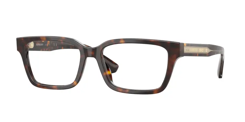 Uomo Burberry BE2453 4205 Montature da vista Acetato Marrone Trasparente Squadrata Normale