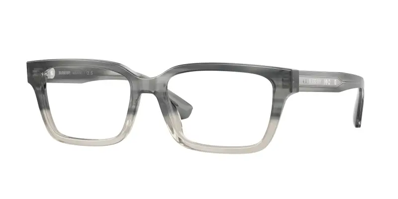 Uomo Burberry BE2453 4208 Montature da vista Acetato Grigio Trasparente Squadrata Normale