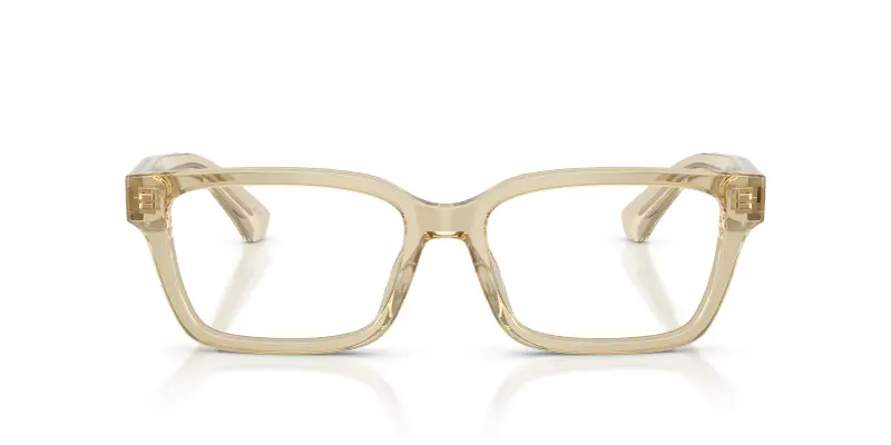 Uomo Burberry BE2453 4226 Montature da vista Acetato Beige Trasparente Squadrata Normale miniatura 3
