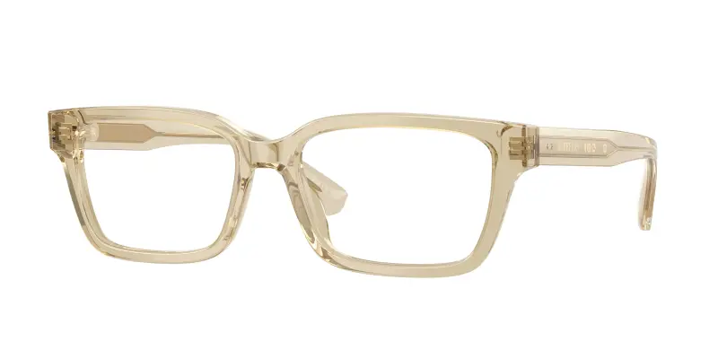 Uomo Burberry BE2453 4226 Montature da vista Acetato Beige Trasparente Squadrata Normale
