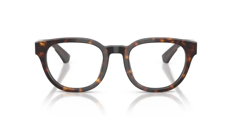 Uomo Burberry BE2454 4205 Montature da vista Acetato Marrone Trasparente Rotonda Normale miniatura 3