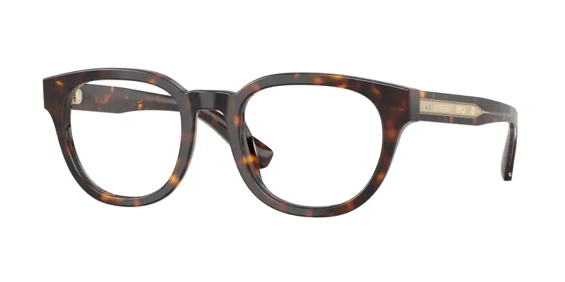 Uomo Burberry BE2454 4205 Montature da vista Acetato Marrone Trasparente Rotonda Normale