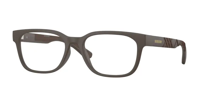 Uomo Burberry BE2460D 4234 Montature da vista Iniettato Marrone Trasparente Squadrata Normale