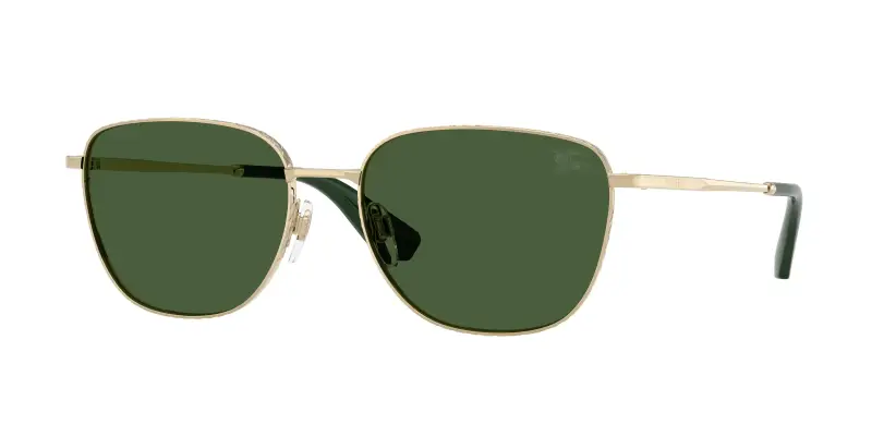 Uomo Burberry BE3171 110971 Occhiali da sole Metallo Oro Verde Squadrata Normale