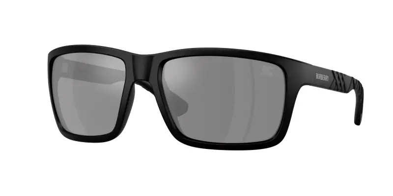 Uomo Burberry BE4483 34646G Occhiali da sole Iniettato Nero Grigio Squadrata Normale