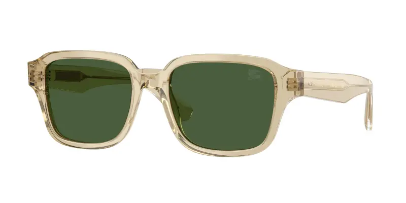 Uomo Burberry BE4484 422671 Occhiali da sole Acetato Beige Verde Squadrata Normale