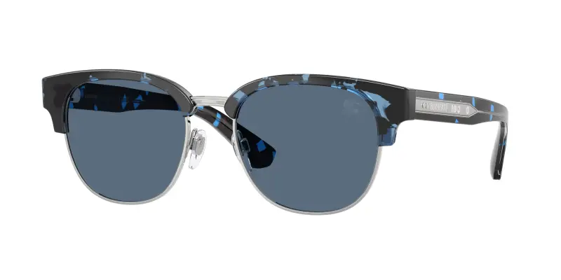 Uomo Burberry BE4485 422480 Occhiali da sole Iniettato Blu Blu Rotonda Normale