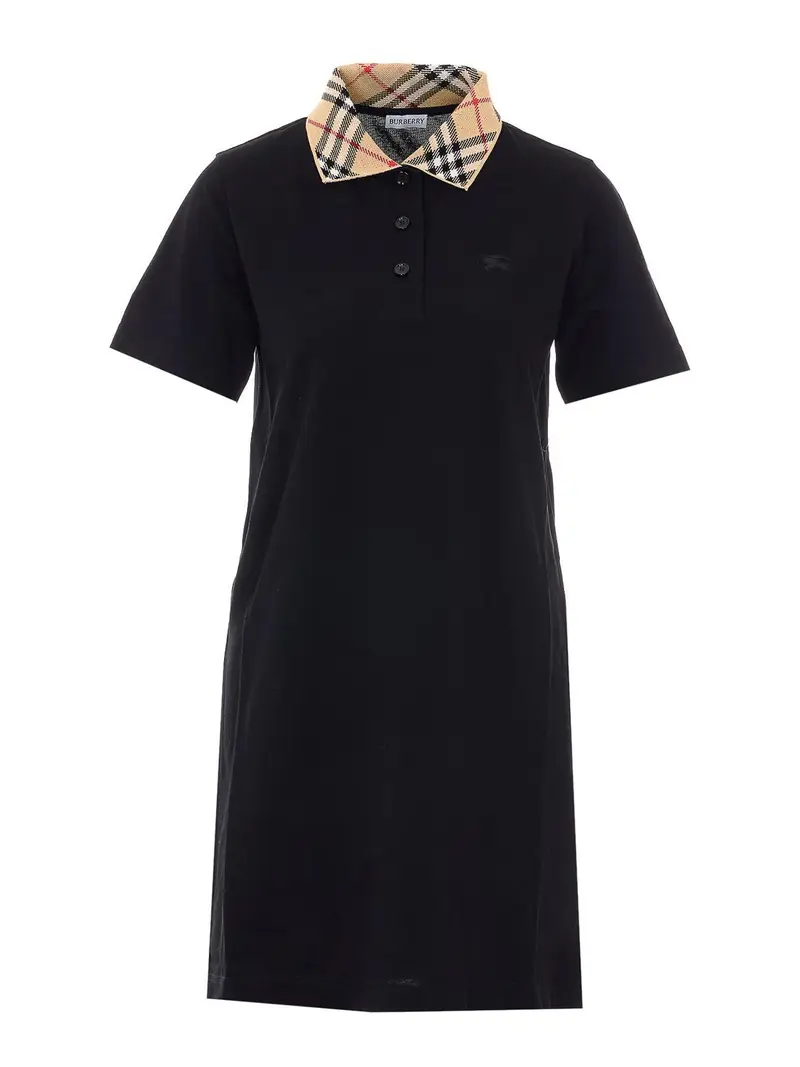 Vestito a quadri nero