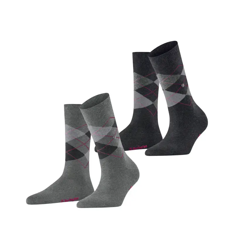 Calze da donna Burlington Everyday Argyle (x2)