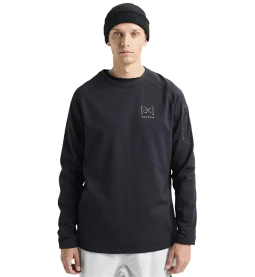 Baker Stretch Fleece Crewneck - felpa in pile - uomo Black