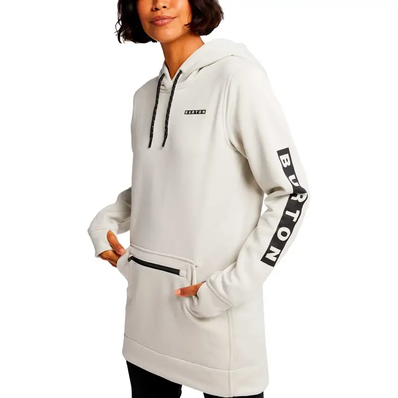 FELPA CON CAPPUCCIO OAK LONG DONNA Bianco