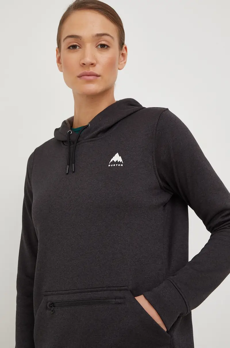 felpa da sport Oak donna con cappuccio Grigio