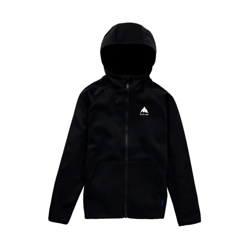 FELPA FULL ZIP CON CAPPUCCIO CROWN WEATHERPROOF BAMBINO Nero