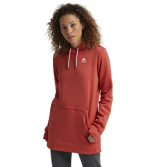 Oak Long Hoodie - felpa con cappuccio - donna Red