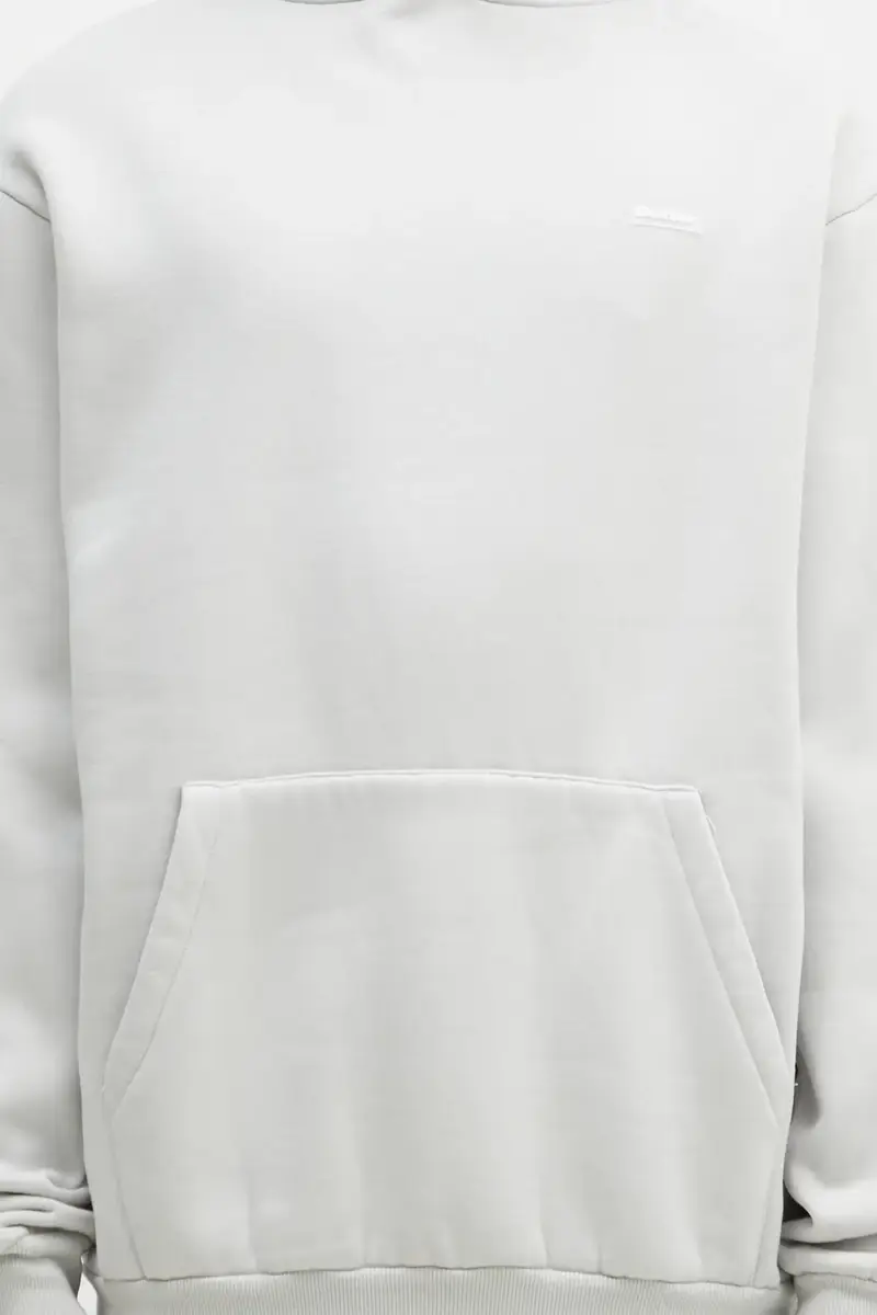 felpa Basic Pullover Hood uomo colore grigio con cappuccio BG243203 miniatura 4