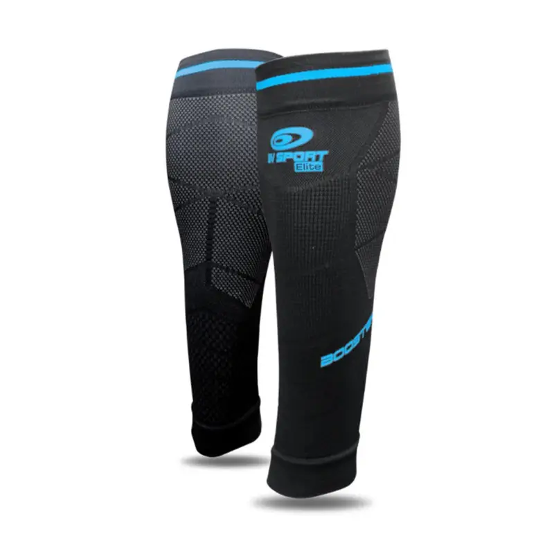 Booster Elite Evo2 Nero Azzurro - Calze Compressione Running Uomo S