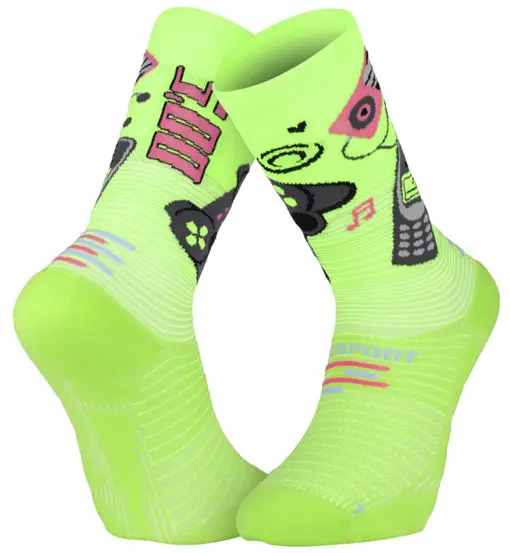 Run Marathon 2 Générations 2000s - calzini lunghi running Green