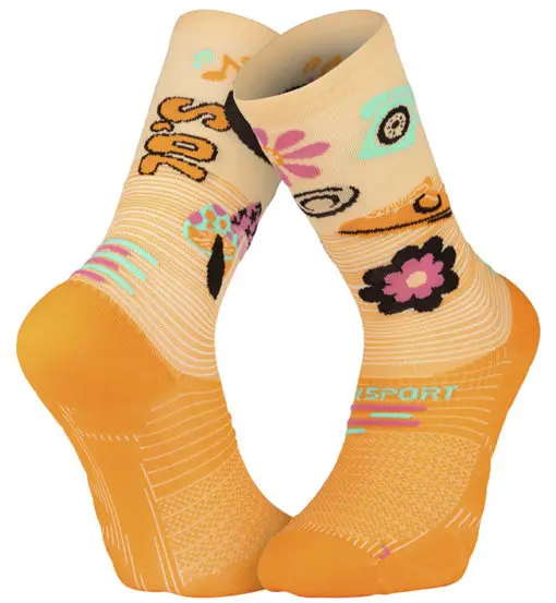 Run Marathon 2 Générations 70s - calzini lunghi running Orange