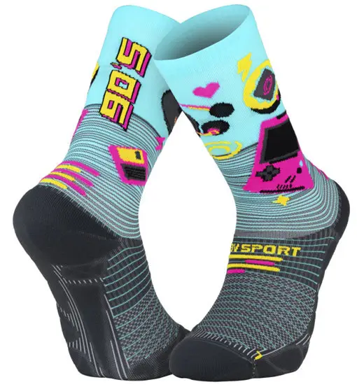 Run Marathon 2 Générations 90s - calzini lunghi running Blue