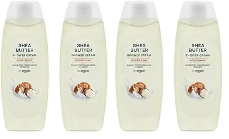 by Amazon, Gel doccia burro di karité, 2 x 500 ml (Confezione da 2)