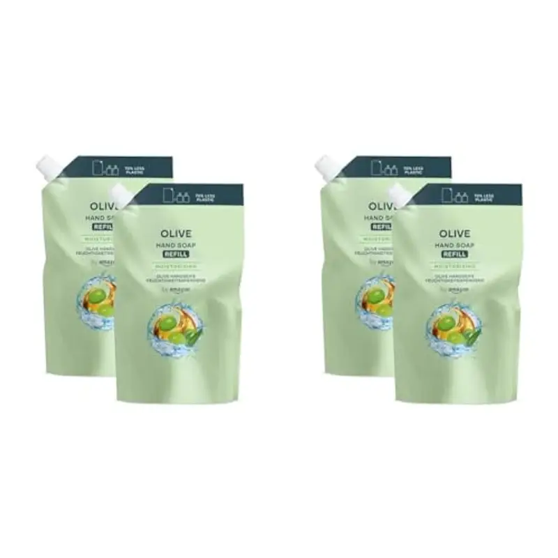 by Amazon, Ricarica di sapone per le mani all’oliva, 2 x 1000 ml