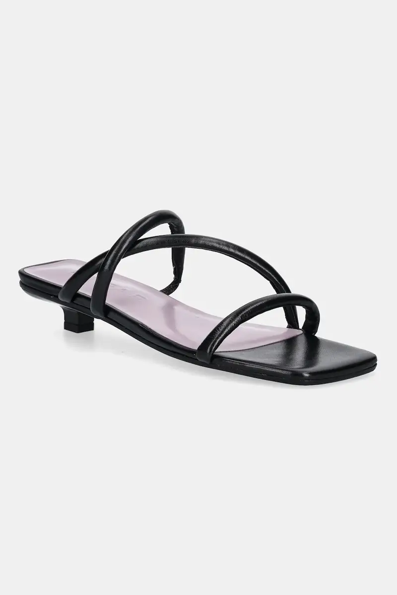 infradito in pelle colore nero MWFHO015CL013BK001PL