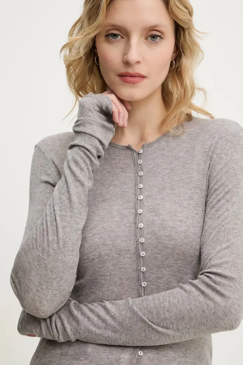 By Malene Birger Cardigan Donna Marrone 3618309 miniatura 4