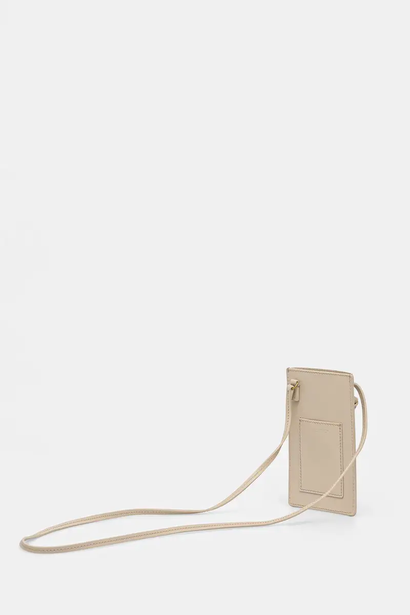 custodia per cellulare in pelle AYA PHONE colore beige 103169 miniatura 3