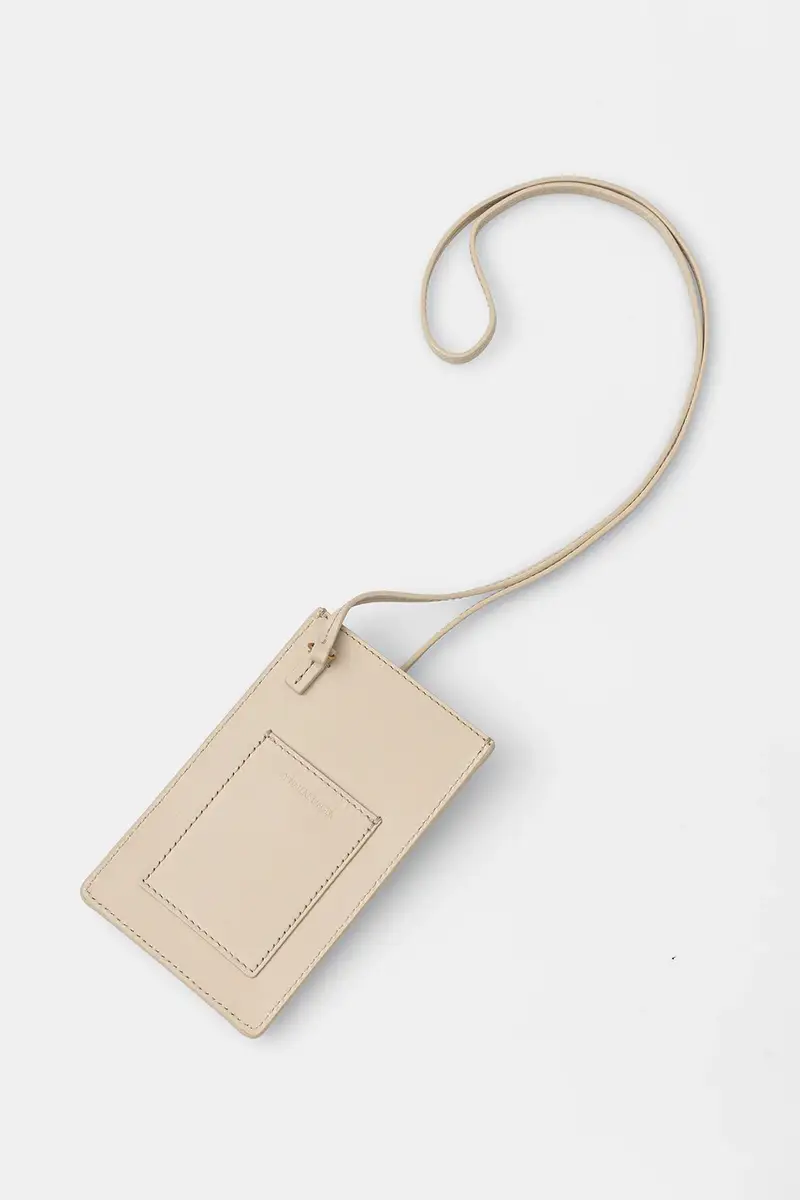 custodia per cellulare in pelle AYA PHONE colore beige 103169 miniatura 4