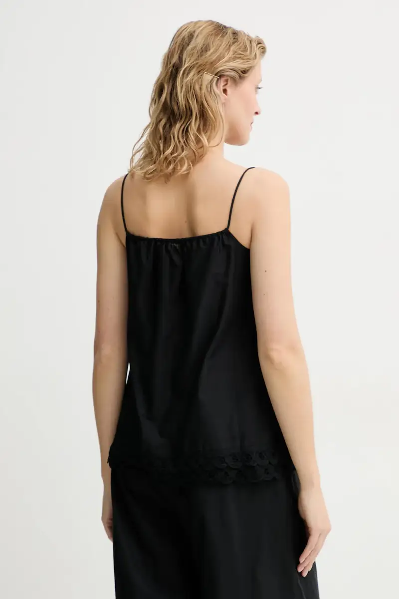 felpa in cotone ELLE donna colore nero 103096 miniatura 3